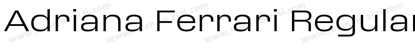 Adriana Ferrari Regular字体转换